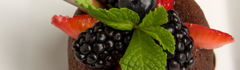 Chocoalte lava cake dessert photo