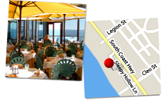 Map of The Beach House Restaurant, Laguna Beach location